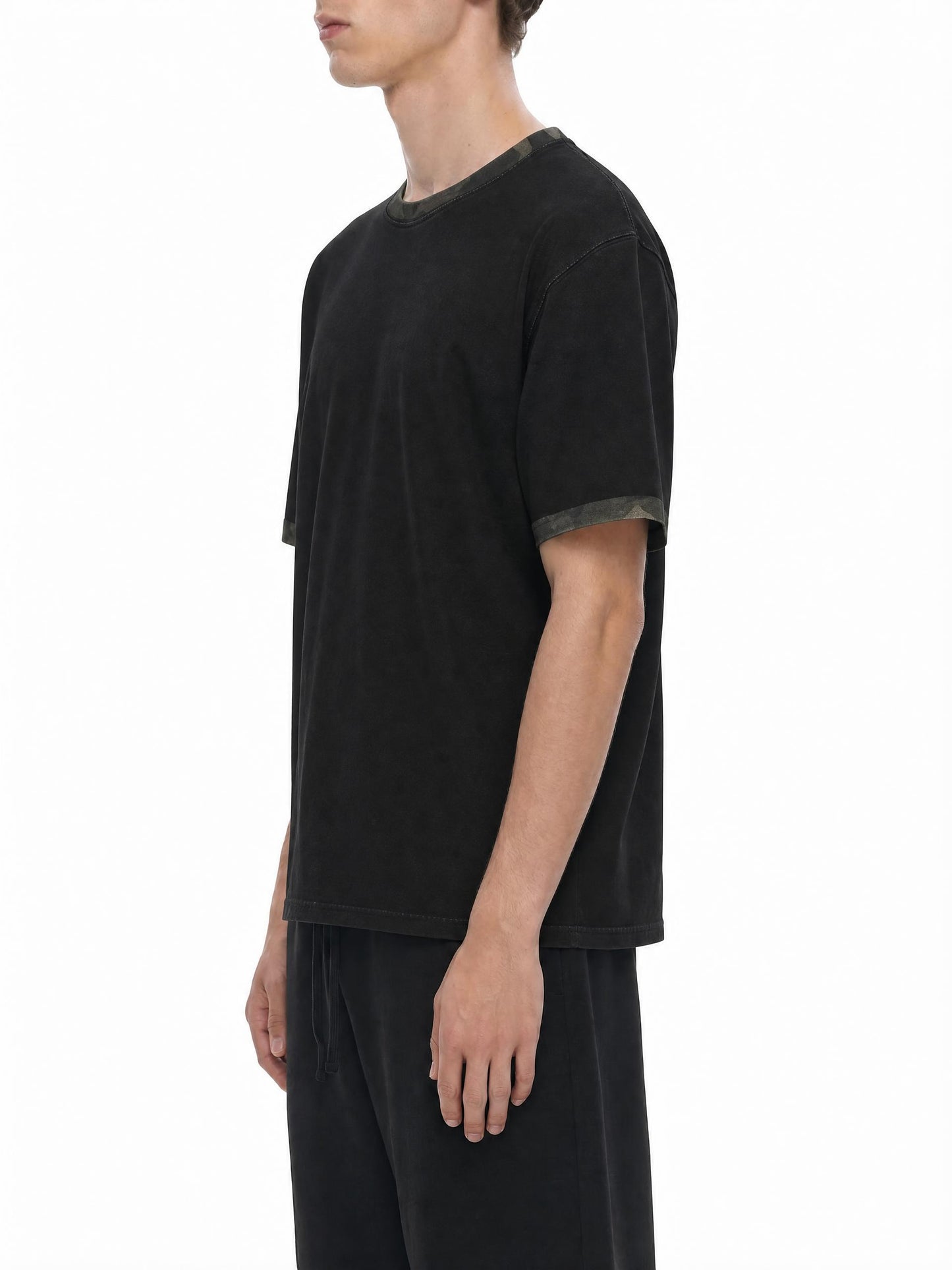 Basic Camo Contrast T-Shirt