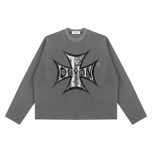 USA Cross Waffle Longsleeve