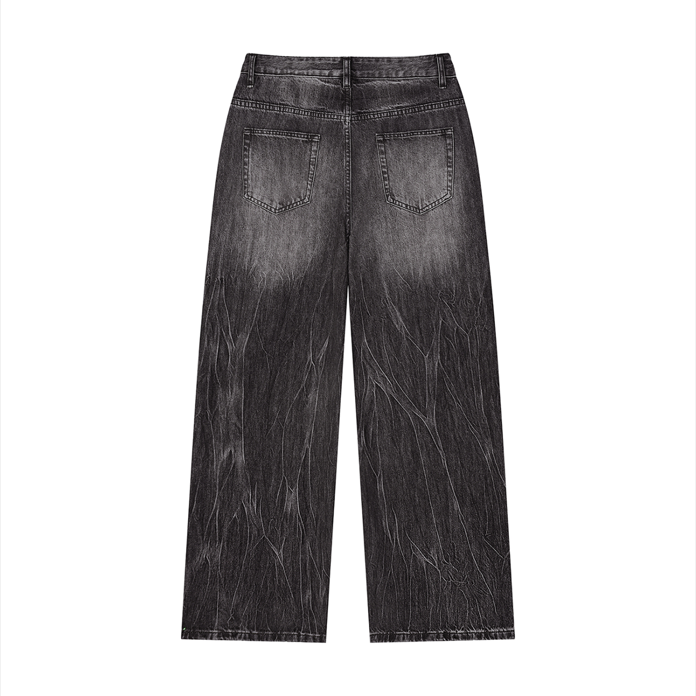 Vintage Wash Wide Leg Jeans