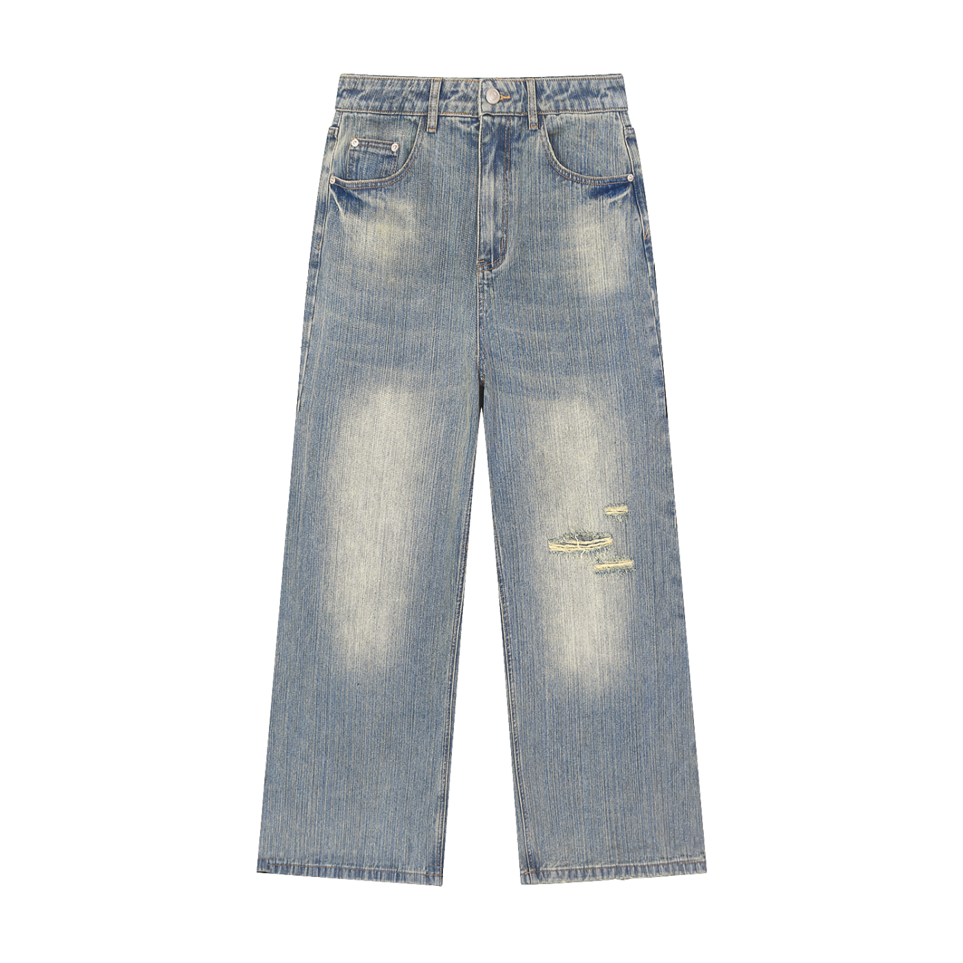 Distressed Heavyweight Denim