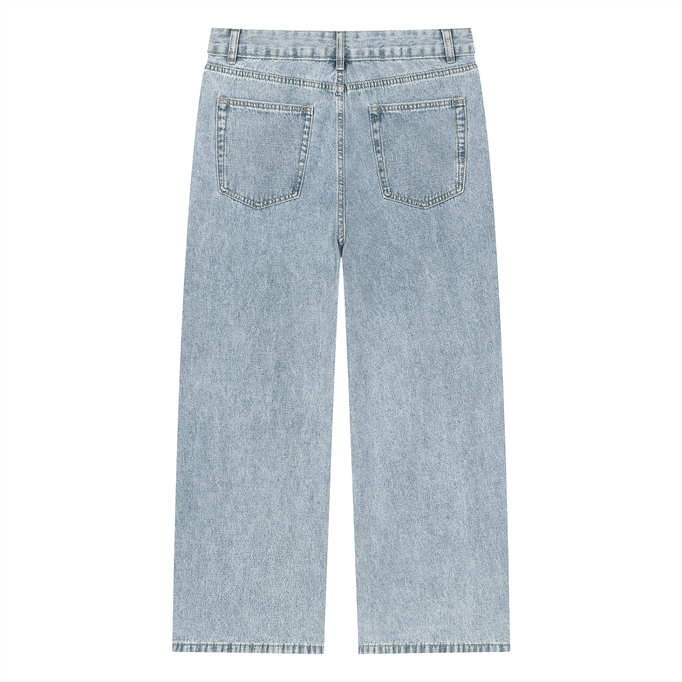 Vintage Wash Straight Leg Denim