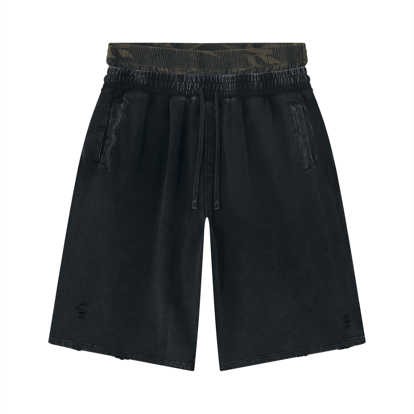 Vintage Wash Wide Leg Shorts