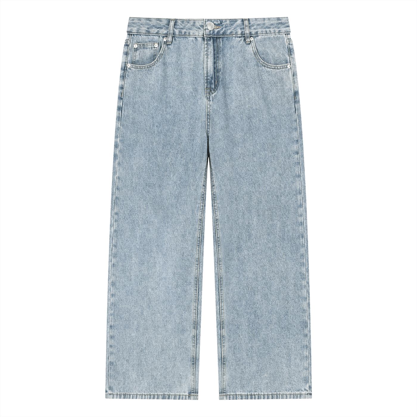 Vintage Wash Straight Leg Denim