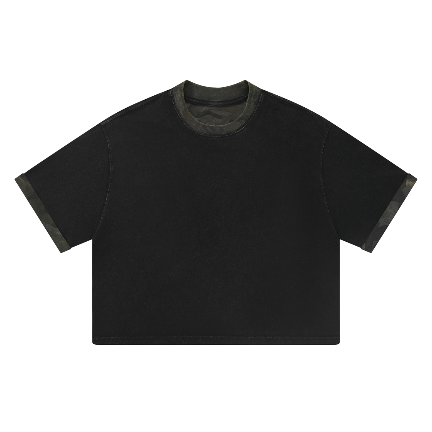 Basic Camo Contrast T-Shirt