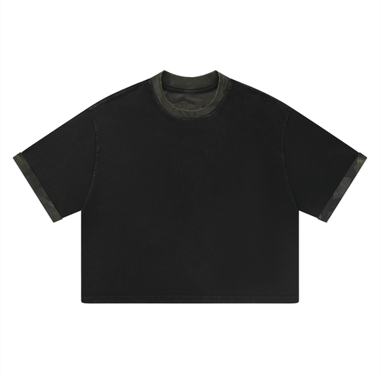 Basic Camo Contrast T-Shirt