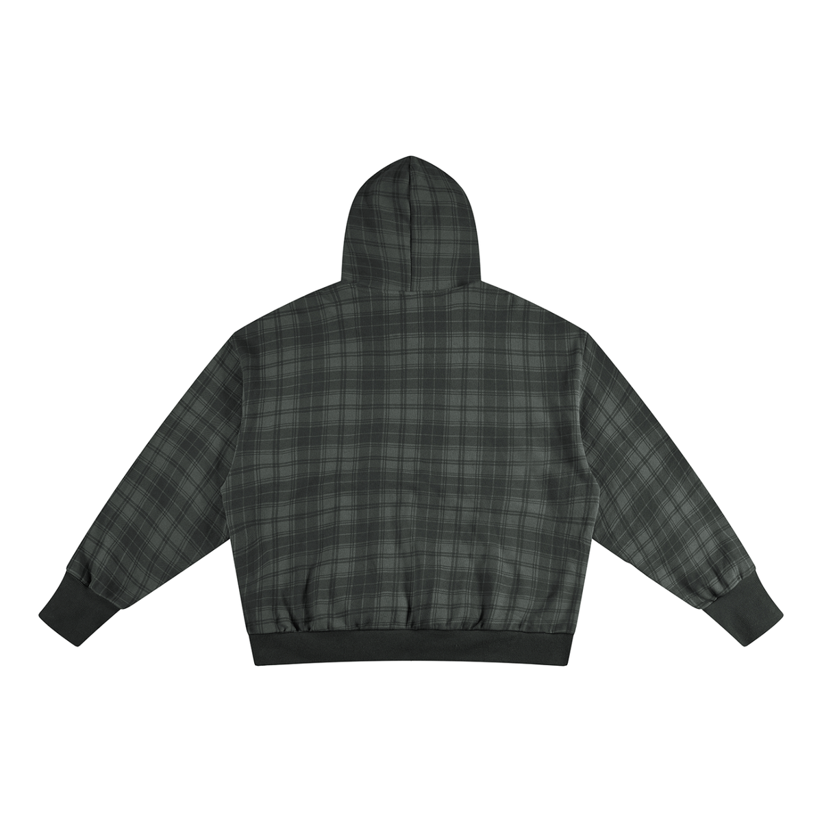 Plaid Color Block Hoodie