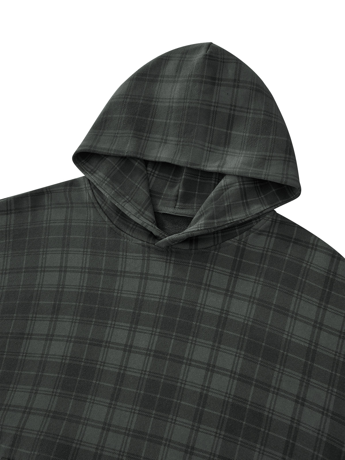Plaid Color Block Hoodie